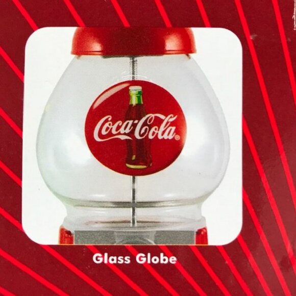 Vintage Coca-Cola Authentic Metal and Glass 10" Gumball Machine - Picture 11 of 14